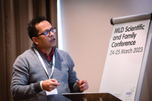 Dr Rahul Singh speaking at the MLD Support Association UK 2023 Conference