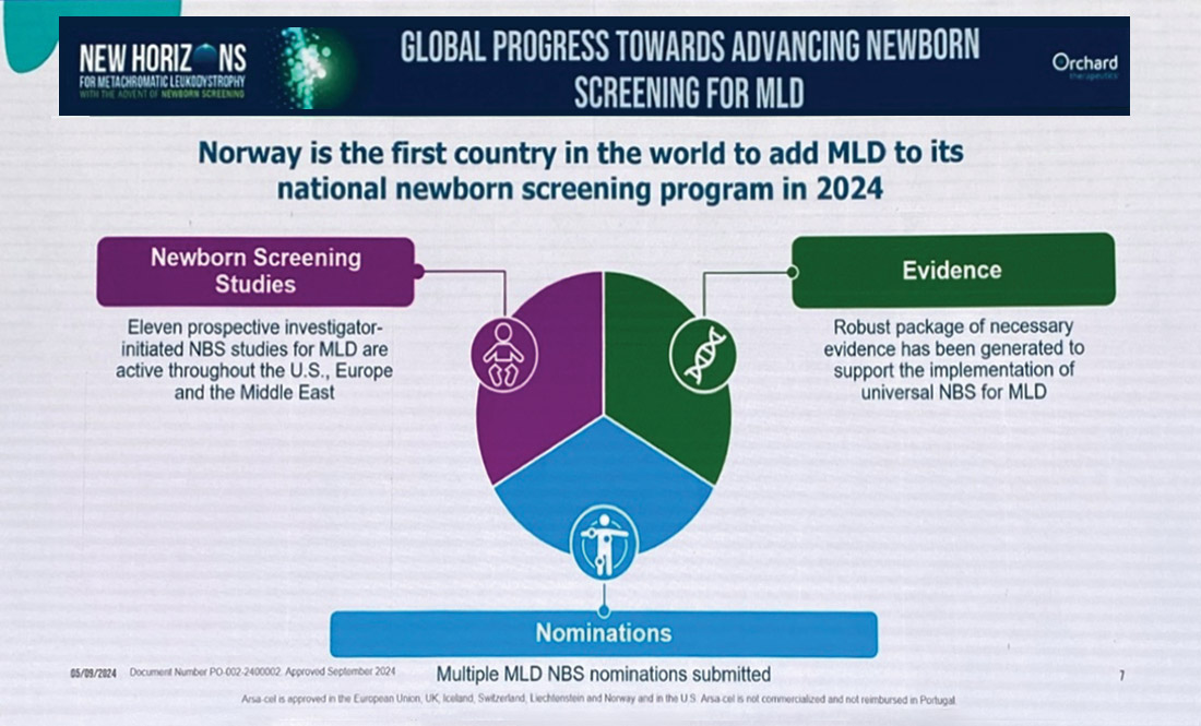 Global progress towards advancing Newborn Screening for MLD